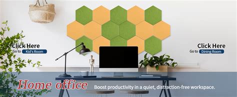 WoveN SounD High Density Acoustic Panels Hexagonal Self Adhesive