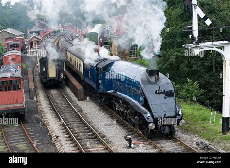 The Newly Restored Sir Nigel Gresley Steam Engine On Goathland North