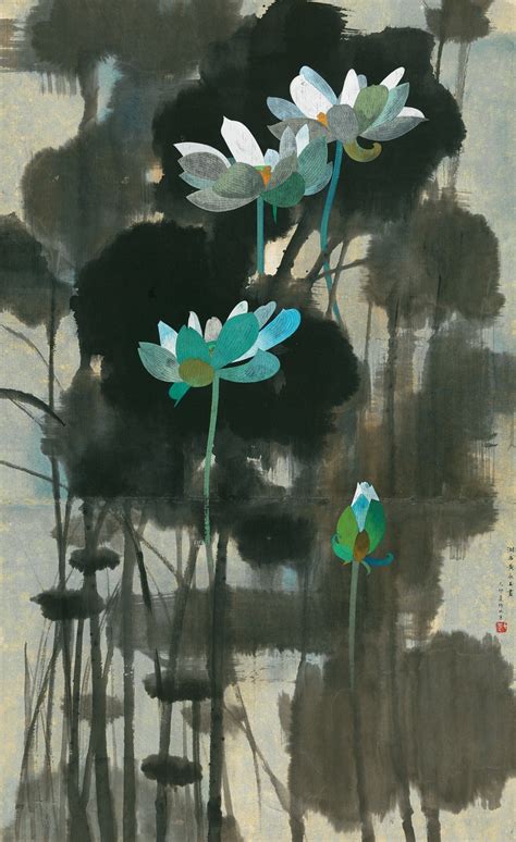 Huang Yongyu Lotus 1975 Mutualart