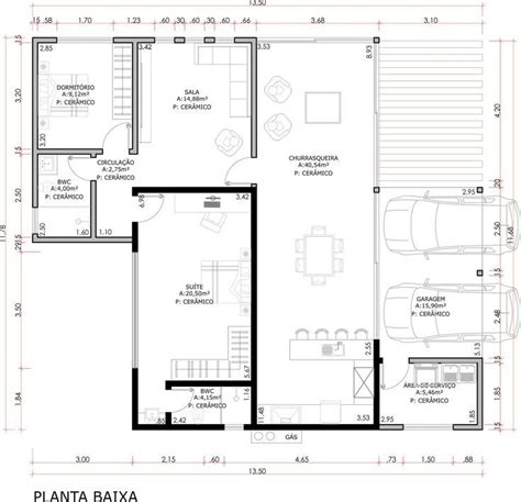 Planta De Sobrado 3 Quartos E Piscina Terreno De 12x30 Projeto