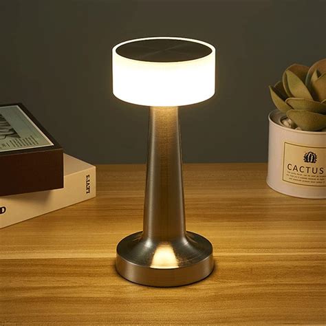 LAMPADA VINTAGE DA TAVOLO A LED RICARICABILE USB LUME LUCE CALDA PER