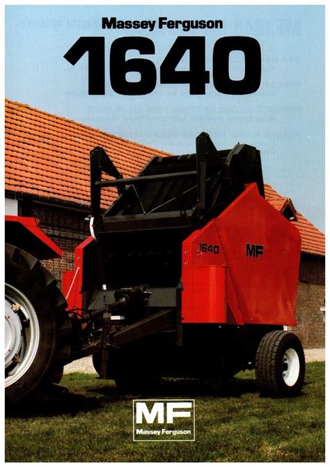 Prospectus Prospect Tracteur Tractor Massey Ferguson MF 1640 2 Pages EBay