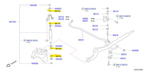 Genuine Nissan Gu Y And Gq Y Patrol Front Shocker Bush Nizzbits