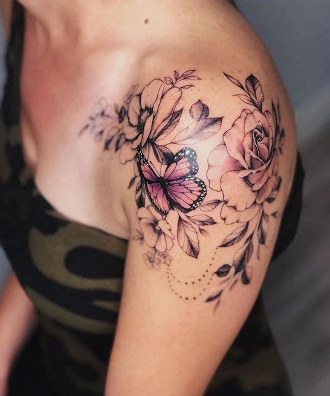 110 Floral shoulder tattoos ideas in 2021 | tattoos, shoulder tattoos ...