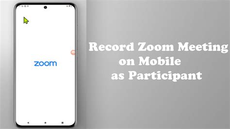 How To Record Zoom Meeting On Mobile Without Host Permission Youtube