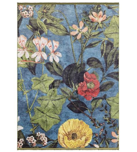 Passiflora Rug In Kingfisher By Clarke Clarke Jane Clayton