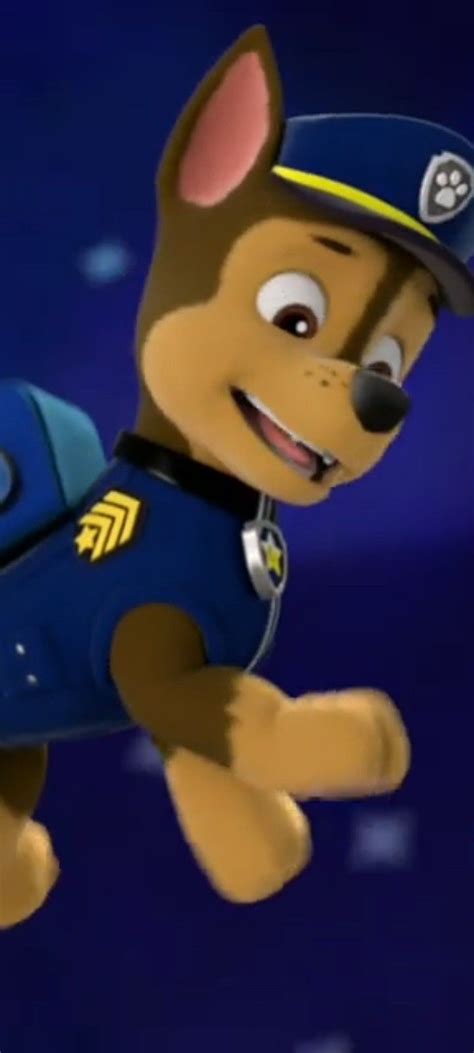 a cartoon dog dressed as a police officer flying through the air with ...