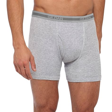 Gildan Mens Premium Cotton Assorted Color Boxer Brief 3 Pack