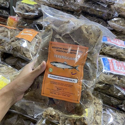 Keropok Ikan Tamban Asli Terengganu Gram Shopee Malaysia