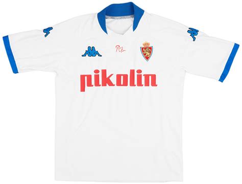 2001 03 Real Zaragoza Home Shirt 7 10 L