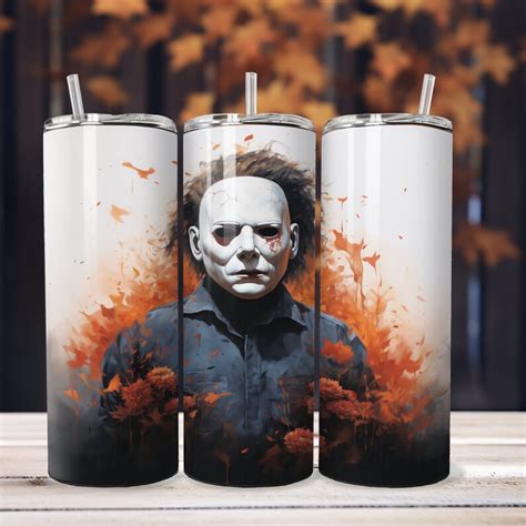 Michael Myers Tumbler Wrap Michael Myers Png Horror Movie Etsy