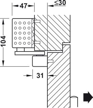 Overhead Door Closer Ts B Basic Contur Design With Guide Rail En