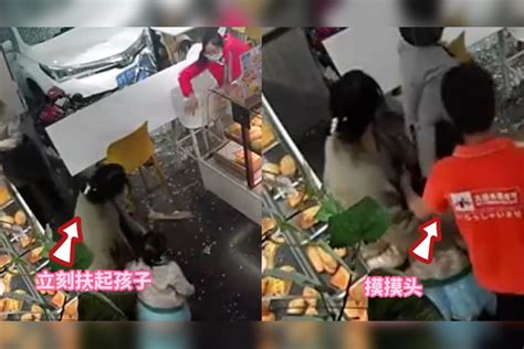 小车失控冲进面包店，粉衣女孩险象环生，妈妈们反应让网友泪奔