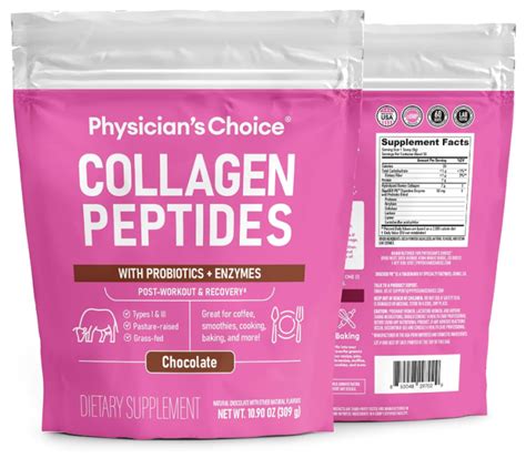 Physician S Choice Collagen Peptides Powder Hydrolyzed Protein Type I And Iii W Digestive