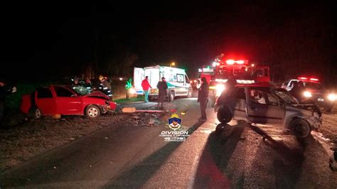 Brutal Choque Por Una Maniobra De Sobrepaso En La Ruta 7