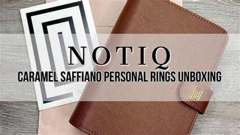 NOTIQ Caramel Saffiano Vegan Leather Personal Rings Unboxing YouTube