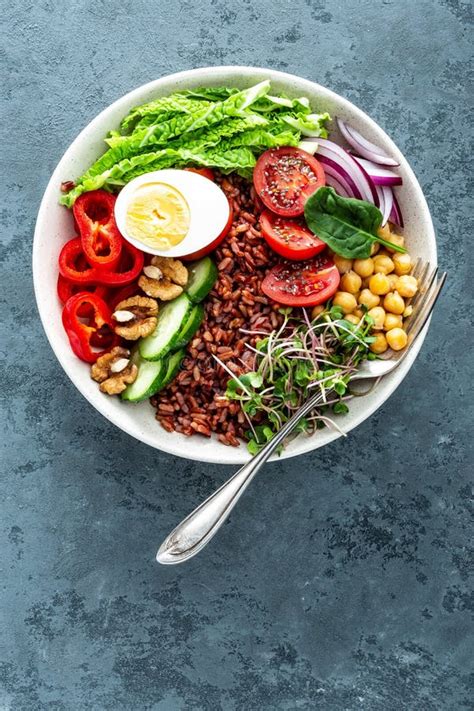 Healthy Salad Buddha Bowl Stock Image Image Of Antioxidant 142886013