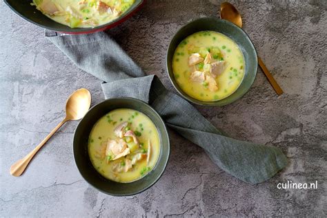 Vissoep Met Zalm En Gerookte Vis Copy Culinea Nl