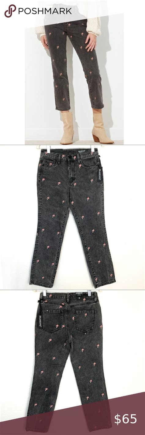 Blank Nyc Embroidered Madison High Rise Crop Jean Embroidered Jeans Blank Nyc Cropped Jeans