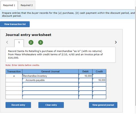 Solved Santa Fe Retailing Purchased Merchandise From Mesa Chegg
