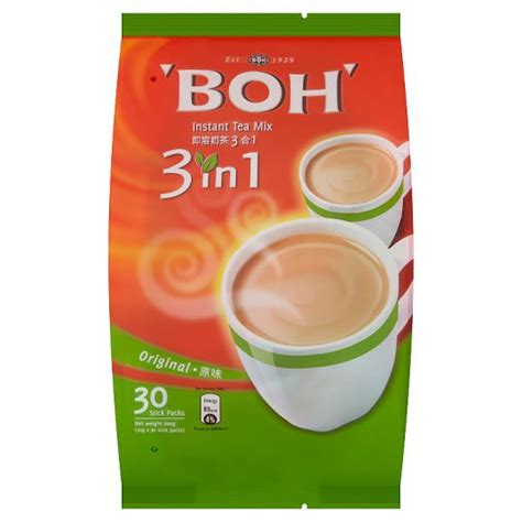 BOH Original 3 In 1 Instant Tea Mix 30 Stick Packs X 20g 600g