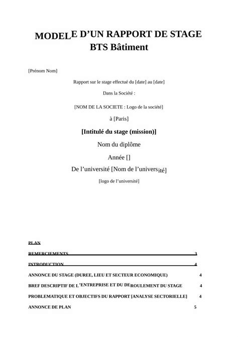 PDF MODELE DUN RAPPORT DE STAGE BTS Bâtimentd1n7iqsz6ob2ad