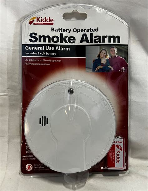 Buy Kidde Smoke Detector, 9V Battery Operated Smoke Alarm, Test-Reset ...