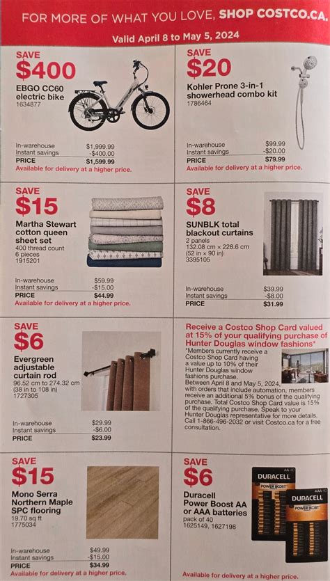 Costco flyer sales preview April 8th - May 5th, 2024. + Holiday