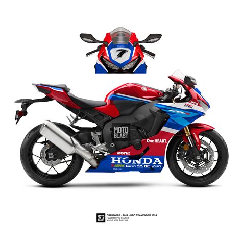 Modifikasi Striping Honda CBR1000RR 2019 Livery HRC Honda WSBK 2024