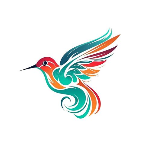 Logotipo de colibrí stock de ilustración Ilustración de icono 281427200