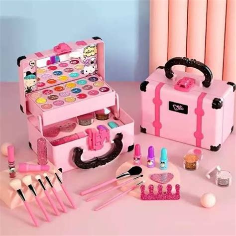 Kit De Maquiagem Maleta Infantil De 30 Peças Para Meninas Brasil