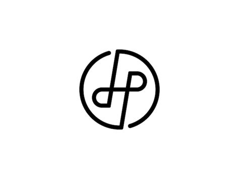 Premium Vector Creative Letter Dp Or Pd In Circle Line Logo Design