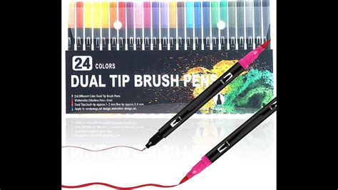 Dual Tip Brush Pen Set Youtube