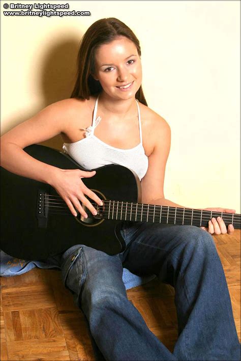 Gorgeous Brunette Britney Lightspeed Gets Distracted From Guitar Practice Porn Pictures XXX