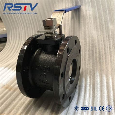 1PC Flanged Stainless Wcb Wafer Ball Valve With ISO5211 PN16 40