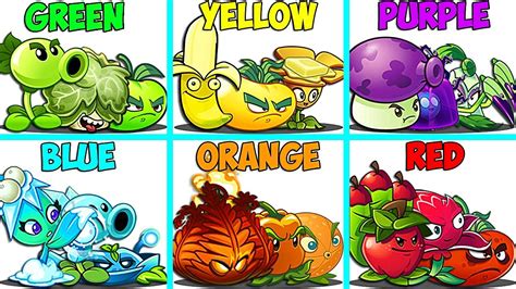 Random 10 Color Plant Teams Battlez Who Will Win Pvz 2 Team Plant