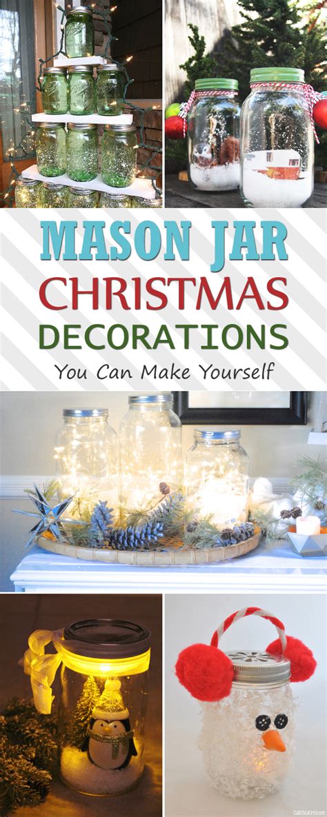 Mason Jar Christmas Decorations You Can Make Yourself