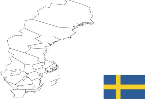 map and flag of Sweden 10199369 Vector Art at Vecteezy