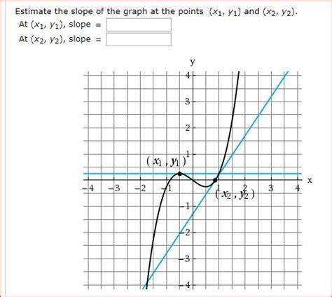 Solved Estimate the slope of the graph at the points (x1, | Chegg.com