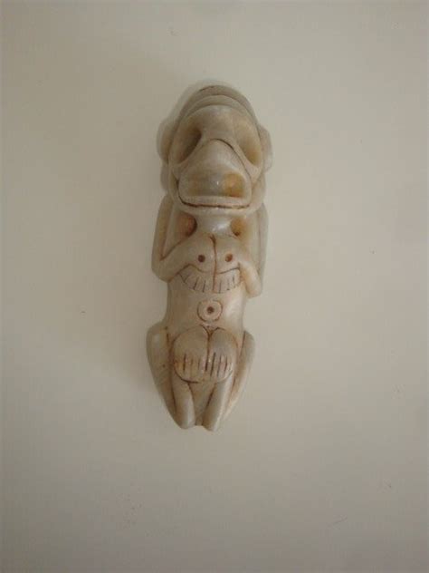 Taino Caribbean Stone Amulet Representing A Zemi Catawiki