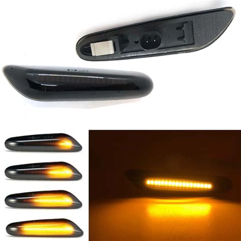 Piece Smoke Lens Dynamic Flowing Led Turn Signal Blinker Side Marker