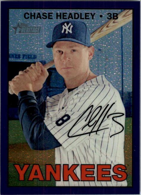 Topps Heritage Chrome Purple Refractors Thc Chase Headley Ebay