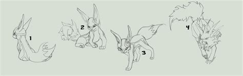 Eeveelution Sketches By Cachomon On Deviantart