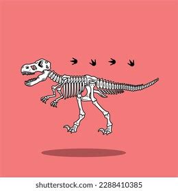 T Rex Skeleton Vector Art Stock Vector (Royalty Free) 2288410385 ...