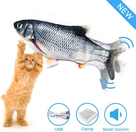 Holiday Savings Electric Moving Fish Cat Toy Realistic Plush