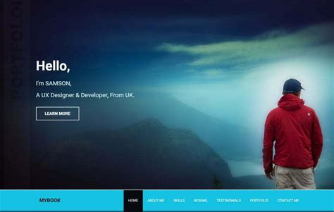 Mybook Portfolio Responsive Bootstrap Free Web Template - WebThemez