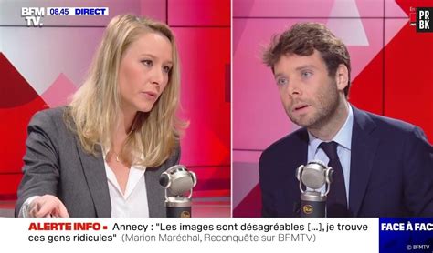 Je ne supporte pas cette accusation en direct Marion Maréchal