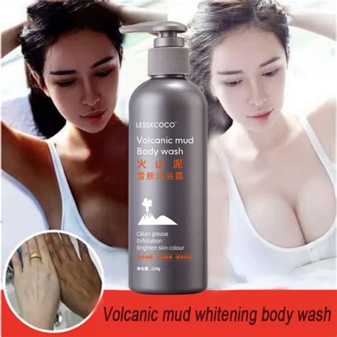 Volcanic Mud Body Wash Whitening Body Wash Exfoliating Whitening Body