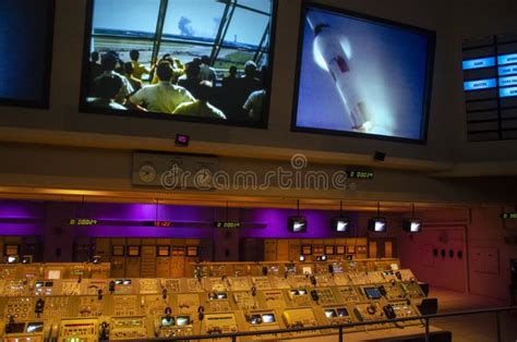 Space Missions Control Center of NASA. John F. Kennedy Space Center ...