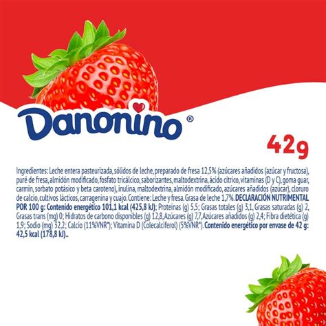 Yogurt Danone Danonino Fresa 8x336g Jüsto Súper a Domicilio